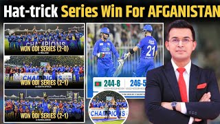 AFGHANISTAN CREATE HISTORY 3rd Consecutive ODI Series Win  AP CRIC SPACE [upl. by Aihsitan]