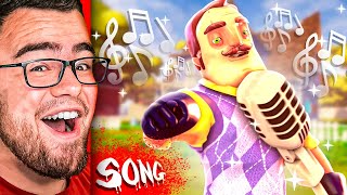 Reacting to HELLO NEIGHBOR The SONG [upl. by Nirat]