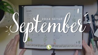 September Setup 2024  Papertess B6 amp Weeks Sterling Ink A5 [upl. by Sebbie293]