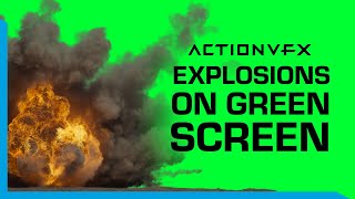 Free Green Screen Explosions  10 Video Clips  ActionVFX Stock Footage [upl. by Leo]