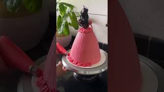 Barbie cakeshortsvideo shortsfeed barbiecakedecoration cakerybyfiroza [upl. by Adnolrehs]