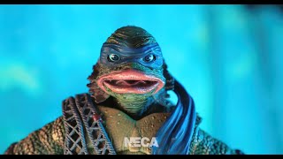 NECAs Universal Monsters x TMNT Ultimate Leonardo as the Creature Stopmotion [upl. by Lyrrehs]