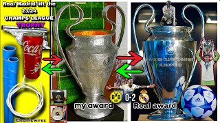 How to make UEFA Champions league 2024 with scrap amp paper amp aluminum foil ucl CHAMP15NS [upl. by Chamkis103]