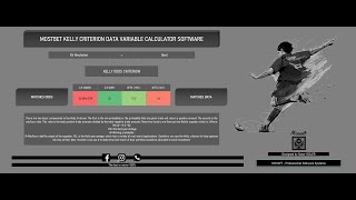 MOSTBET KELLY CRITERION DATA VARIABLE CALCULATOR SOFTWARE [upl. by Repotsirhc]