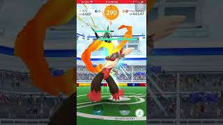 CounterOverheat Mega Blaziken Solo Raid vs Mega Rayquaza Cloudy pokemongo solo blaziken viral [upl. by Ronile]