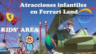 Kids Area — Atracciones infantiles en Ferrari Land 🎠 [upl. by Brindell]