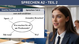 Goethe Zertifikat A2 Sprechen Teil 2  Mündliche Prüfung Vorbereitung [upl. by Weyermann]