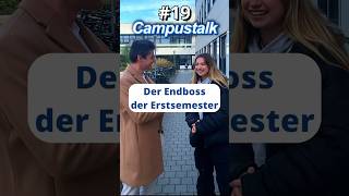 Campustalk  Der Endboss der Erstsemester student interview straßenumfrage [upl. by Danby506]