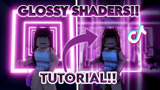 how to get GLOSSY shaders in robloxAndrxmeda [upl. by Rheingold215]