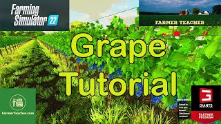 Mastering Grape Farming in Farming Simulator 22 [upl. by Maxantia]