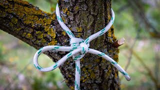 How to Tie the Farrimond Friction Hitch Useful Camping Survival Knot [upl. by Nehgem]