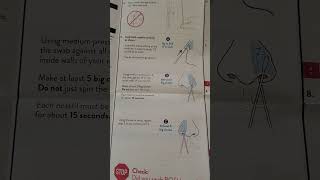 BinaxNOW Covid19 Antigen Self Test Directions  Video Visual Aid [upl. by Burnard]