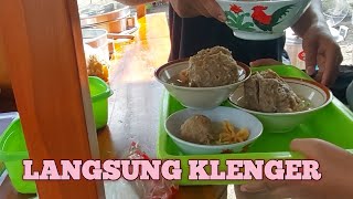 MAKAN BAKSO KLENGER LANGSUNG KLENGER [upl. by Akcinat]