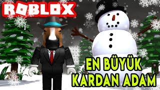 ☃️ En Büyük Kardan Adam Yapıyoruz ☃️  Snowman Simulator  Roblox Türkçe [upl. by Lebiralc]