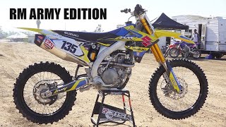 Buy a 2023 Suzuki RMZ450 and Score a FREE Yoshi Exhaust and Graphics [upl. by Yhotmit]