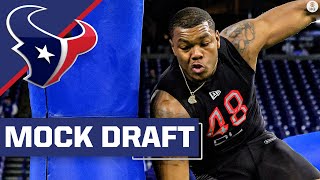 2022 NFL Mock Draft Texans boost offense and defense with TWO firstround picks  CBS Sports HQ [upl. by Marylin]