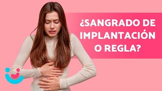 DIFERENCIAS entre el SANGRADO de IMPLANTACIÓN y la REGLA 🩸🤰🏻 [upl. by Etteluap]