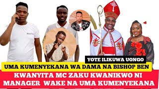 KWISHA MC ZKU KWANIKWO NI MANAGER WAKE NA KUGA UHORO WAMA WIGIE BISHOP BEN NA DAMA WA SPARE [upl. by Atikan]