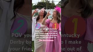 The most exciting two minutes in sports babyshower kentuckyderby babyshowergames [upl. by Kcire]