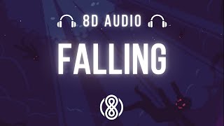 Trevor Daniel • Falling🎧8D Audio🎧  Lyrics [upl. by Vail]