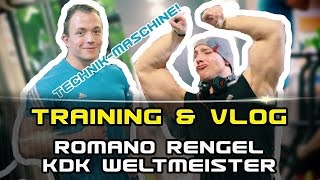 Brutales Training BEUGEN amp VLOG mit Romano Rengel KDK Weltmeister Training  DanielGildner com [upl. by Nic]