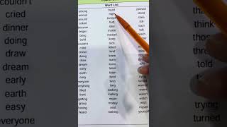 High frequency word list Fourth Grade [upl. by Anitsim]