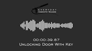 Unlocking Door with Key  HQ Sound Effects [upl. by Angeli]