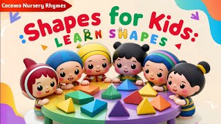 Sing along Shapes Song  with lyrics featuring Debbie Doo  CoComo [upl. by Adrianne]