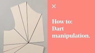 How To Dart Manipulation Pattern Cutting [upl. by Belia21]