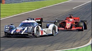 Ferrari F1 2018 vs Porsche 919 Hybrid Le Mans [upl. by Londoner]