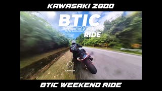 BTIC Weekend ride  Downhill kawasaki z800 insta360onex3 [upl. by Ecyar]