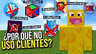 ¿POR QUÉ NO USO CLIENTES PARA MINECRAFT PvP [upl. by Jens239]