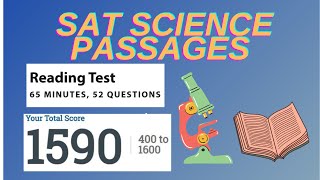 20 SAT Science Passages w Answer Explanations  Tips by a 1590 SAT Scorer [upl. by Sofie]