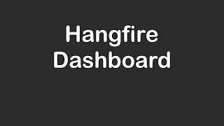 Hangfire Dashboard [upl. by Aihtnyc]