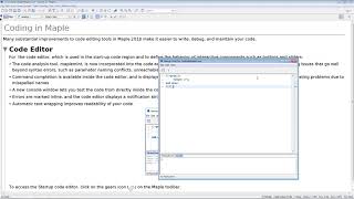 Coding in Maple [upl. by Yllod733]