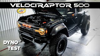 Hennessey VelociRaptor 500 Bronco Raptor  Chassis Dyno Testing [upl. by Ellenahc]