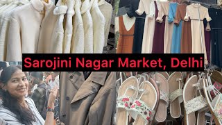 Sarojini Market Tour 2024  Kurtis Woollen Skirts Jackets Crop tops Jewelleries [upl. by Aihtak]