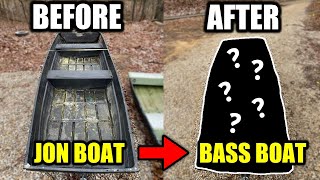 CHEAP JON BOAT to BASS BOAT Build UNDER 500 Its COMPLETE [upl. by Asirret]