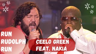 CeeLo Green feat Nakia  quotRun Rudolph Runquot  Exclusive Live Performance [upl. by Nonnair]