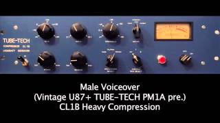 TUBETECH Sound Demo CL1B Male Voiceover [upl. by Amapuna714]