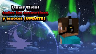 Lunar Client TODOS los emotes y cosmeticos GRATIS UPDATE [upl. by Yllek]