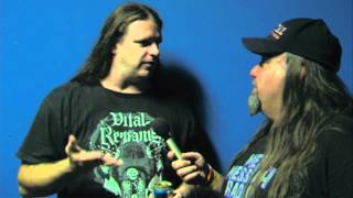 GEORGE quotCORPSE GRINDERquot FISHER of CANNIBAL CORPSE on BRUTAL BROADCAST [upl. by Aivataj]