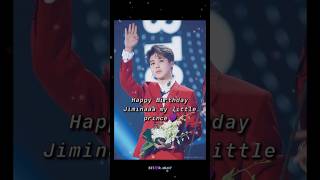 Happy birthday my little prince🤴💜Jimin birthday statusbtsjiminbirthdaybtsshortsbtsrarmyshorts [upl. by Einamrej]