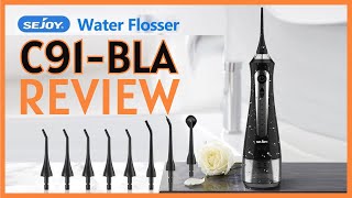 SEJOY C91BLA Cordless Water Flosser Review  Good For Long Use [upl. by Aitahs]