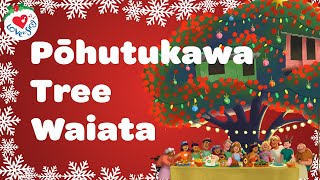 Pohutukawa Tree Waiata with Lyrics Christmas Songs and Carols [upl. by Zetrok253]