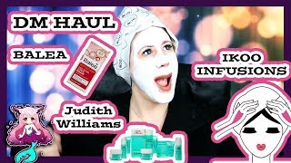 DM Haul  Judith Williams creme  IKOO INFUSIONS Haarmaske  BALEA Wärmemaske  Test  Myunique [upl. by Moyer]