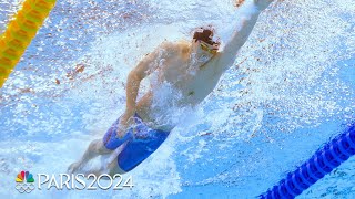 Pan Zhanle of China breaks 100m freestyle world record leading China to 4x100 relay gold at Worlds [upl. by Ez]