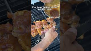 Easiest 2Ingredient Grilled Teriyaki Chicken Thighs [upl. by Yemrots]