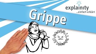 Grippe einfach erklärt explainity® Erklärvideo [upl. by Rickard]