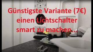 Busch Jaeger Lichtschalter smart machen IKEA Tradfri DimmerShortcut Button Hack [upl. by Amilas]